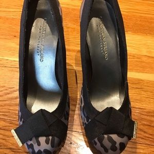 Christian Siriano leopard print pumps